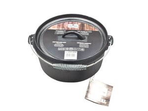 Pan m/deksel gietijzer 25x11cm 4L