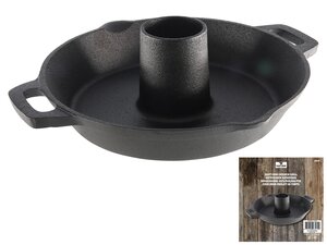 Pan m/kiphouder gietijzer emaille 30cm