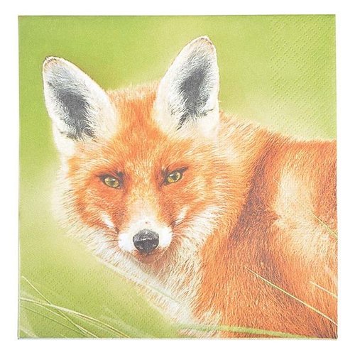Papieren servetten vos 33x33cm