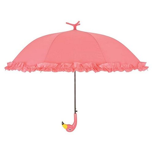 Paraplu flamingo met roesjes