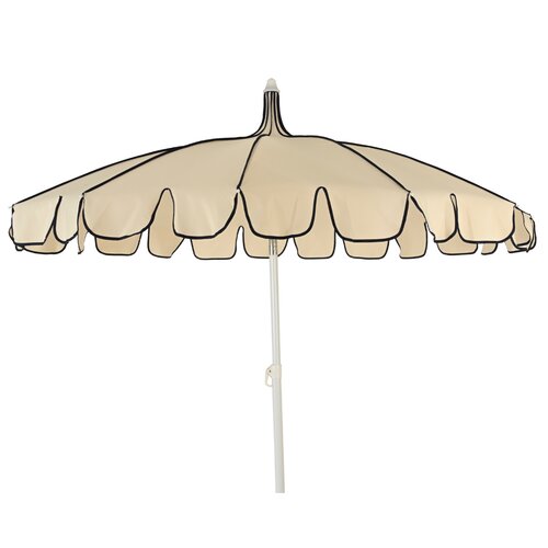 Parasol staal outdoor wit/blauw - D 195 x H 215 cm