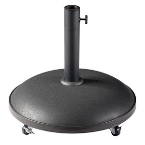 Royal Seasons Tirana ronde parasolvoet op wielen zwart - 35 kg - afbeelding 1