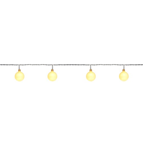 50 partylights 2,5CM LED warm wit 10M/5M lead / IP44 trafo