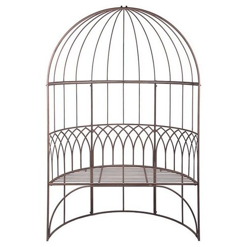 Paviljoen met bank metaal