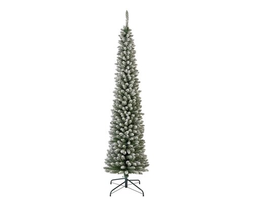 Pencil pine Snowy hinged tree - 574 tips - H 210 x D 60 cm