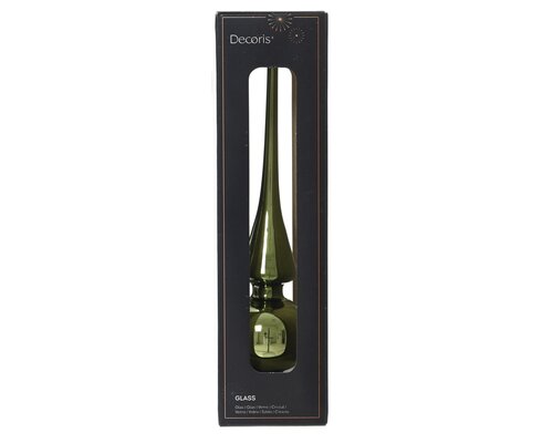 Piek glas d6h26cm dennengrn - afbeelding 1