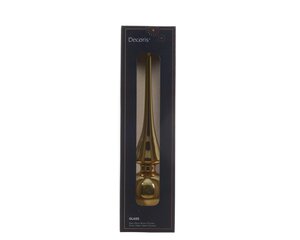 Piek glas d6h26cm licht goud - afbeelding 1
