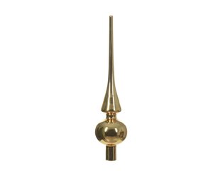 Piek glas d6h26cm licht goud - afbeelding 2