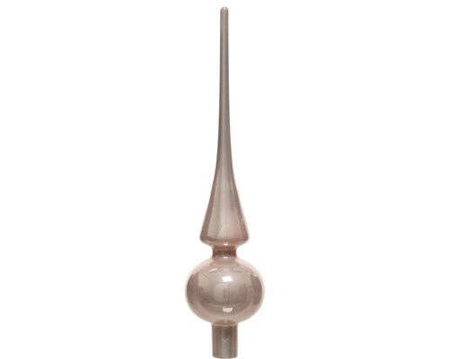 Piek glas d6h26cm poederroze - afbeelding 2