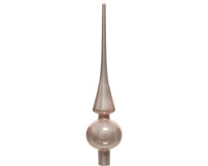 Piek glas d6h26cm poederroze - afbeelding 2