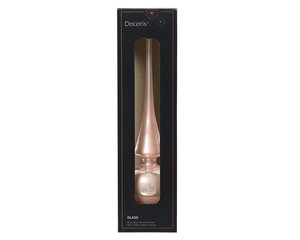 Piek glas d6h26cm poederroze - afbeelding 1