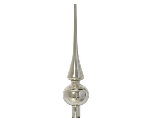 Piek glas d6h26cm zilver - afbeelding 2