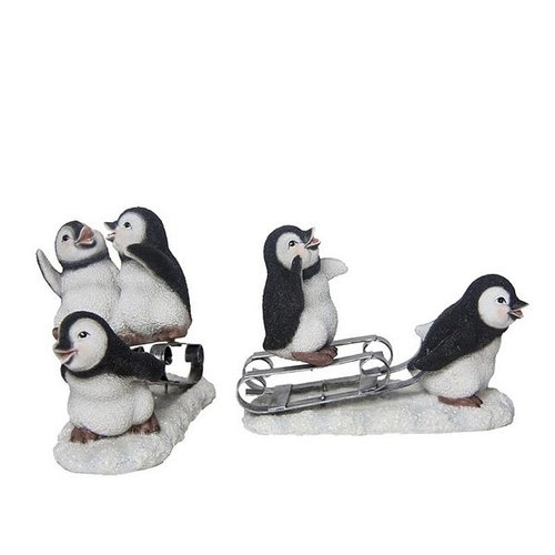 Pinguïns op slee ass.