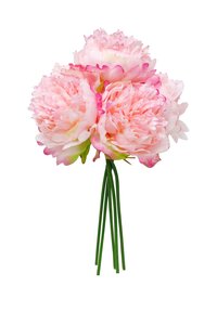 Pioenroos Zijde - 48cm Roze (bundel 5) - afbeelding 1