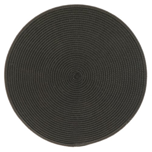 Placemat Daisy 38 cm Ø black