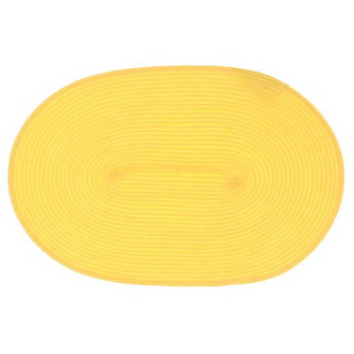Placemat Daisy 45 x 30 cm oval soft yellow