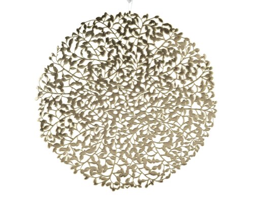 Placemat PVC - D38cm Goud