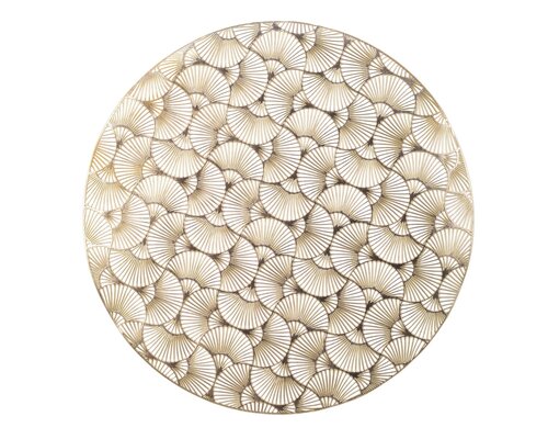 Placemat PVC - D38cm Goud