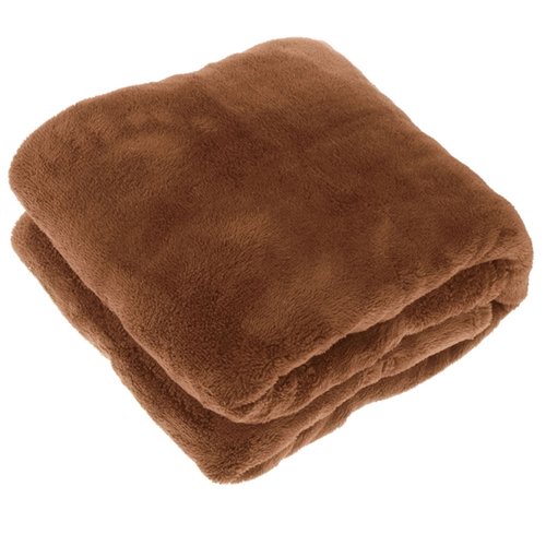 Unique Living Plaid Justin Leather Brown - L 150 x B 200 cm