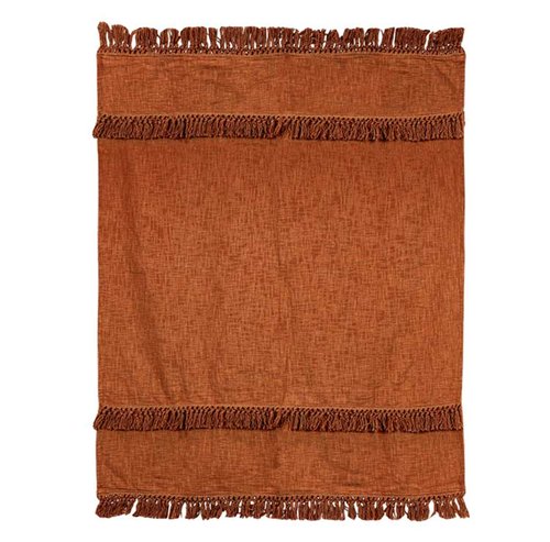 Plaid Saba Leather brown - 180 x 130 cm