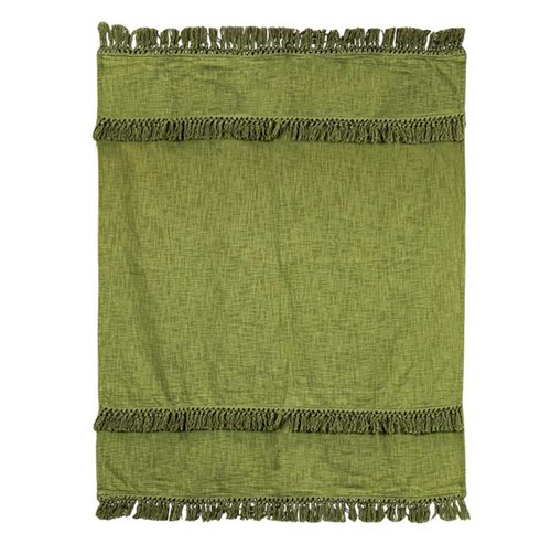 Plaid Saba Olive green - 180 x 130 cm