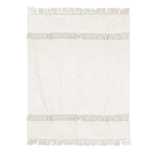 Plaid Saba White tint - 180 x 130 cm
