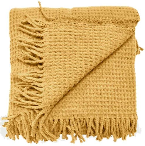 Plaid Selien Bamboo Yellow - 200 x 150 cm