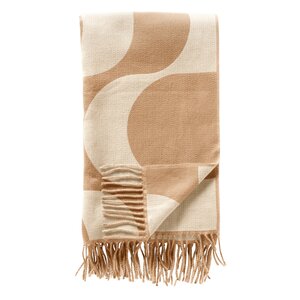 Plaid Swirl - 140x180cm Iers Creme - afbeelding 1