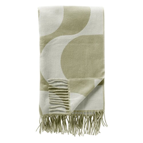 Plaid Swirl - 140x180cm Saliegroen - afbeelding 1