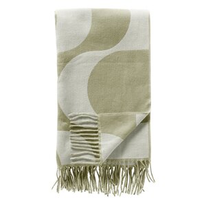 Plaid Swirl - 140x180cm Saliegroen - afbeelding 1