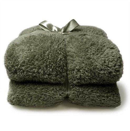 Plaid Teddy Deep Green - 200 x 150 cm