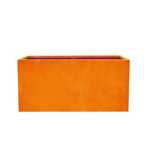 Plantenbak cortenstaal rechthoek - L 90 x B 30 x H 45 cm - afbeelding 2