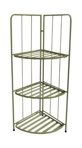 Plantenrek Hoek Metaal 3-Laags B 41 x D 29,5 x H 90 cm Groen