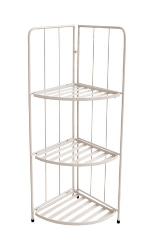 Plantenrek Hoek Metaal 3-Laags B 41 x D 29,5 x H 90 cm Zand