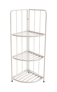 Plantenrek Hoek Metaal 3-Laags B 41 x D 29,5 x H 90 cm Zand
