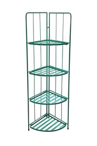 Plantenrek hoek metaal 4-laags B 41 x D 29,5 x H 118 cm green