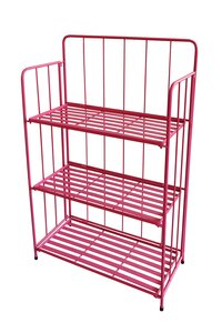 Plantenrek metaal 3-laags B 56 x D 28 x H 90 cm fuchsia