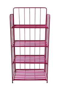 Plantenrek metaal 4-laags B 56 x D 28 x H 118 cm fuchsia