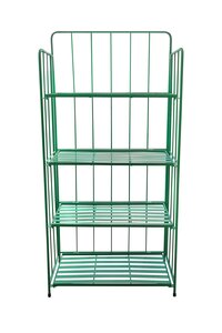 Plantenrek metaal 4-laags B 56 x D 28 x H 118 cm green