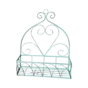 Plantenrekje Muur 32 x 13 x 40 cm Antiek Groen