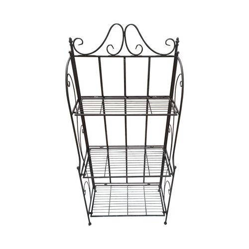 Plantenstand 3-laags 58 x 32 x 127 cm roestbruin