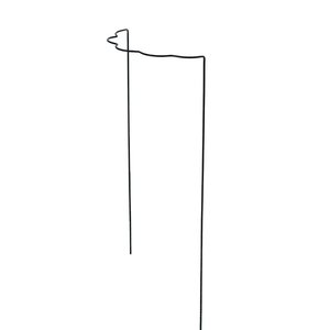 Plantensteun geschulpt, groen - 6 mm 120 x 40 cm - afbeelding 1