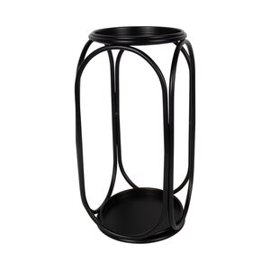 Plantentafel metaal D 20,5 x H 43 cm black