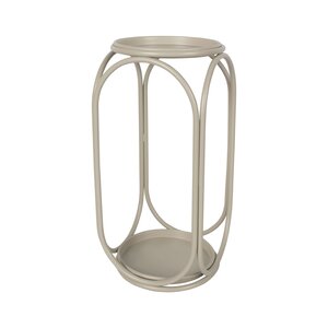 Plantentafel metaal D 20,5 x H 43 cm woolwhite