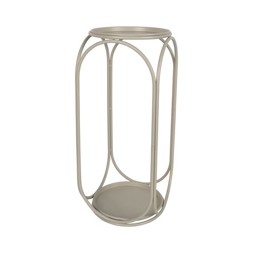 Plantentafel metaal D 25,5 x H 60,5 cm woolwhite