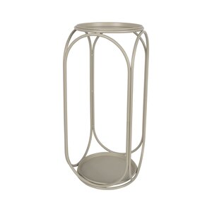 Plantentafel metaal D 25,5 x H 60,5 cm woolwhite