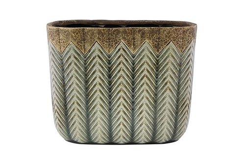 Planter Cecil lichtblauw D29x14 H24