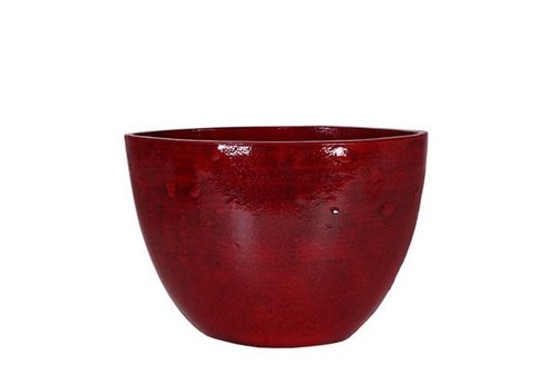 Planter Cresta donkerrood D33x17 H24
