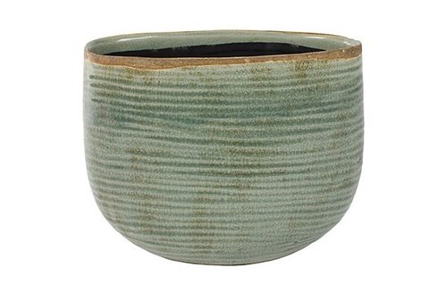 Planter Iris mint D26x13 H20