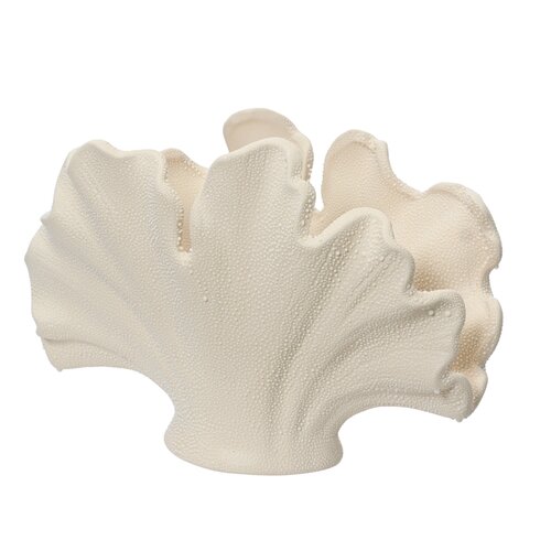 Planter keramiek creme - D 13,3 x H 25,6 cm